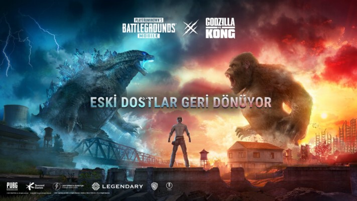 SİNEMANIN YILDIZLARI GODZILLA, KONG VE PUBG MOBILE’IN ÖZEL OYUN İÇİ İŞ BİRLİĞİ İLE EFSANEVİ EĞLENCE!