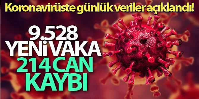 24 saatte 9.528 yeni vaka!