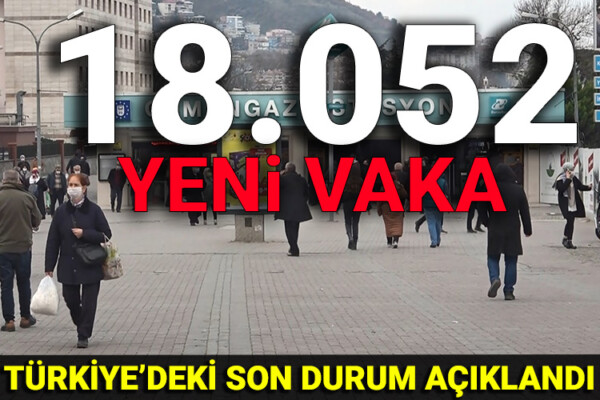 24 saatte 18.052 yeni vaka!