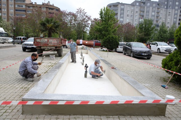 Süs havuzları yaza hazırlanıyor