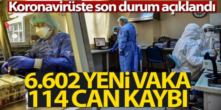 24 saatte 6.602 yeni vaka!