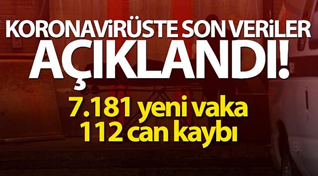 24 saatte 7.181 yeni vaka!