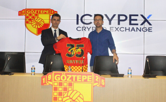 Göztepe’nin Forma Kol Sponsoru ICRYPEX Oldu!