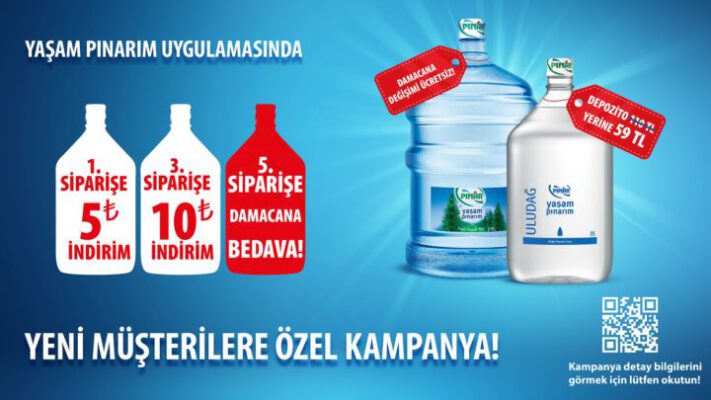 Kaynağından kapınıza beşinci siparişte bedava !