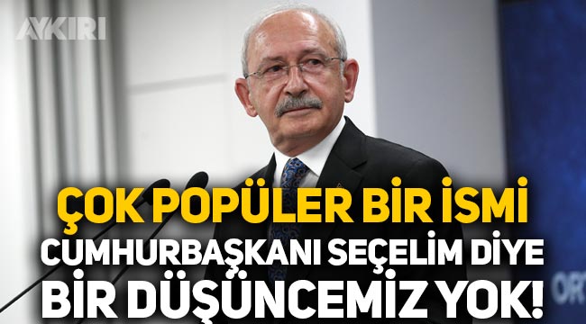 Popüler isim seçelim düşüncemiz yok