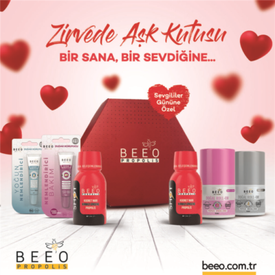 BEE’O Propolis “Zirvede Aşk” Kutusu ile Hem Sevgilinizi Hem Kendinizi Şımartın