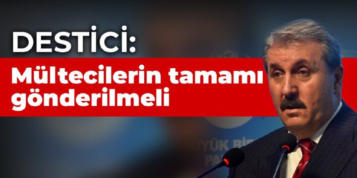 Destici: Mültecilerin tamamı gönderilmeli