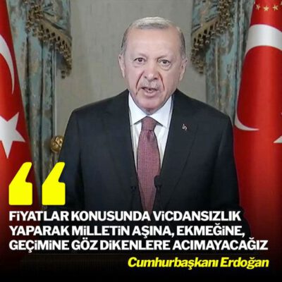 “Milletin aşına, geçimine göz dikenlere acımayacağız”