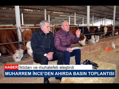 İnce’den ahırda toplantı