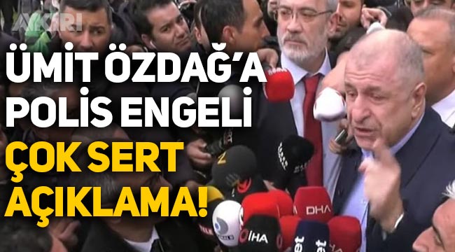 ÖZDAĞ’DAN İÇİŞLERİ BAKANLIĞI ÖNÜNDE SERT AÇIKLAMA!