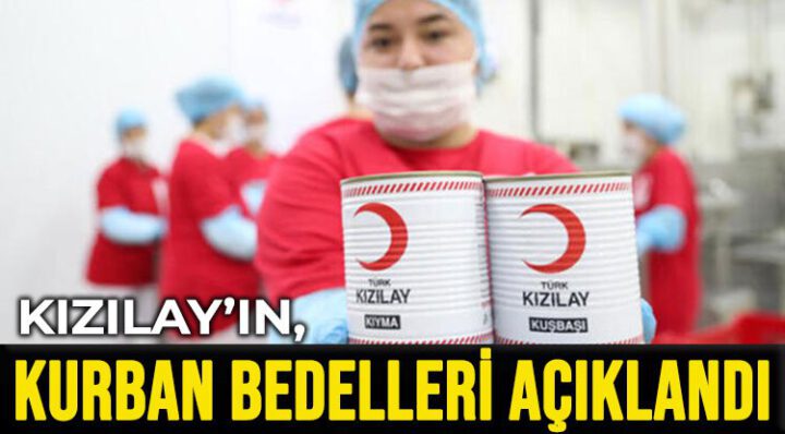 KIZILAY’IN KURBAN BEDELLERİ AÇIKLANDI