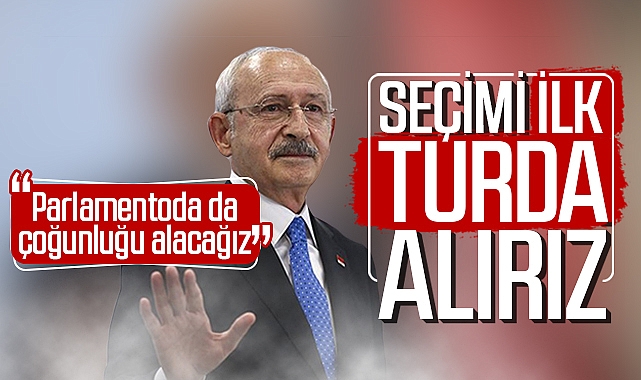 Cumhurbaşkanlığını birinci turda alırız