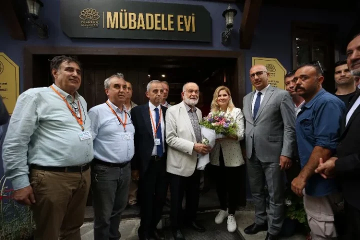 TEMEL KARAMOLLAOĞLU’NDAN MÜBADELE EVİ’NE ZİYARET