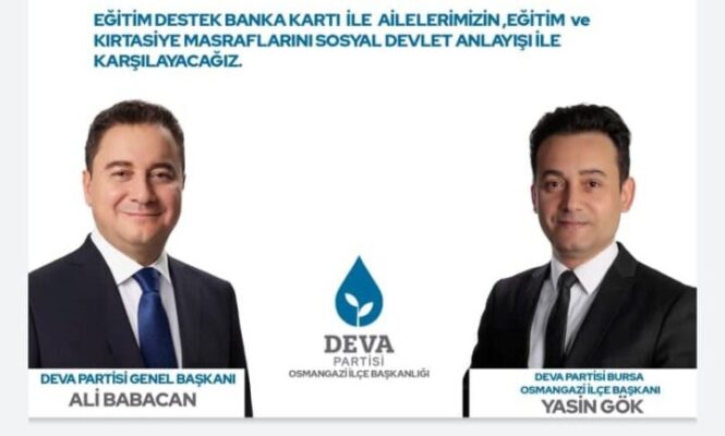 DEVA OSMANGAZİ; “Eğitimdeki Velinin Sırtına Binen Yükü Sıfırlayacağız!”