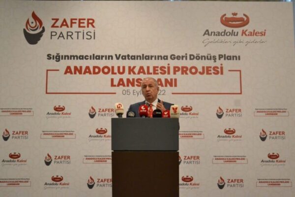 ZAFER PARTİSİ ÖRTÜLÜ İSTİLAYI ANADOLU KALESİ İLE SONA ERDİRECEKTİR