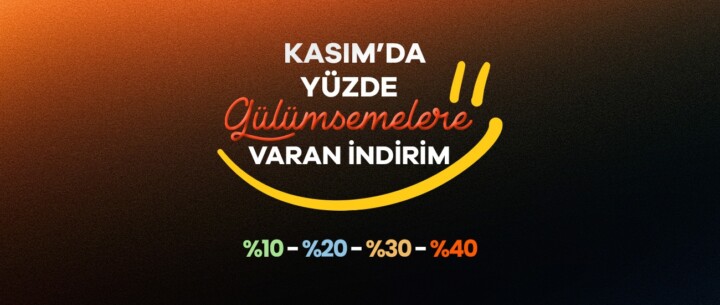 “Yüzde Gülümsemelere Varan İndirim” Kasım ayında Evidea’da!