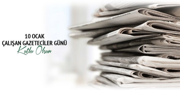 10 OCAK ÇALIŞAN GAZETECİLER GÜNÜ’NDE MESLEK ONURU İÇİN MÜCADELE EDEN TÜM GAZETECİLERİ SELAMLIYORUZ