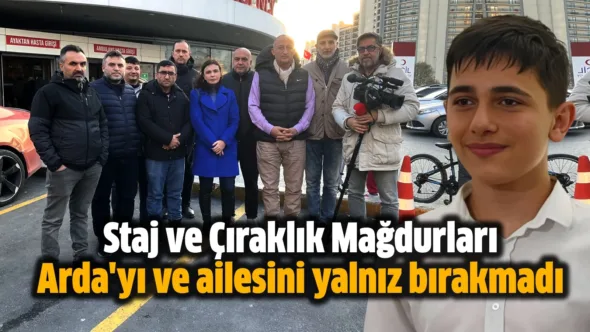 Staj ve Çıraklık Mağdurları iş kazası geçiren Arda Tonbul’u ve ailesini yalnız bırakmadı