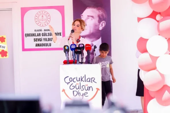 11 AFET BÖLGESİNDE 11 ANAOKULU AÇMA SÖZÜ VEREN GÜLBEN ERGEN 15 ANAOKULU AÇARAK PROJEYİ TAMAMLADI.